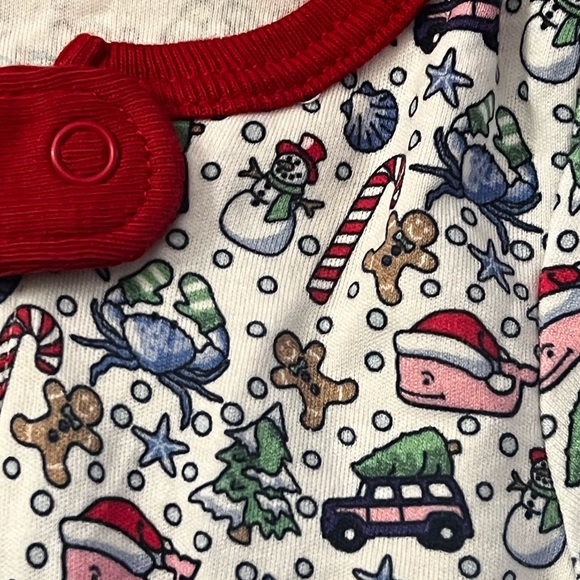Vineyard Vines Whale Holiday Christmas 🎄 Onesie Foo - Picture 9 of 11